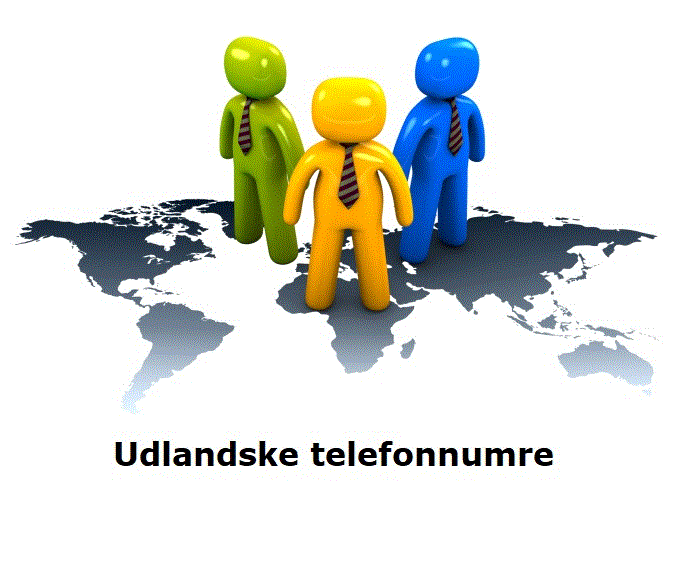 Udlandske telefonnumre