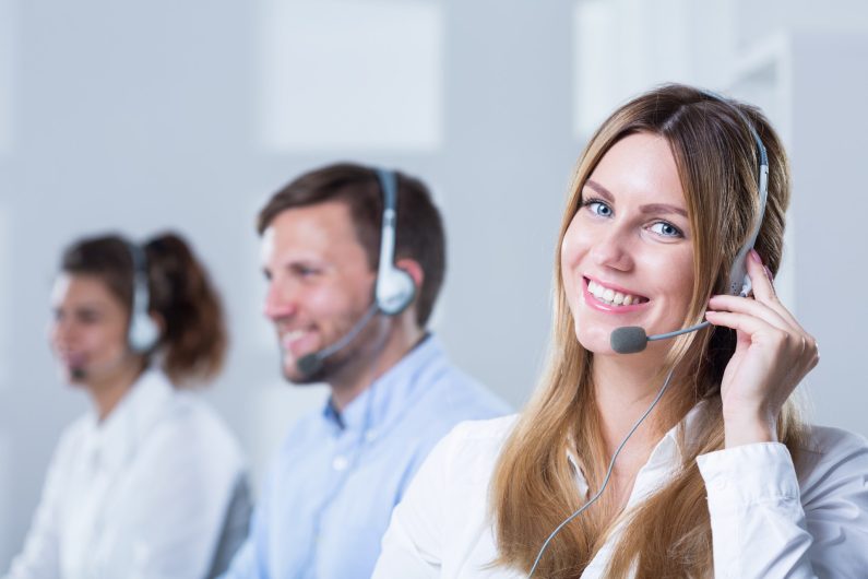 Group of people with headsets